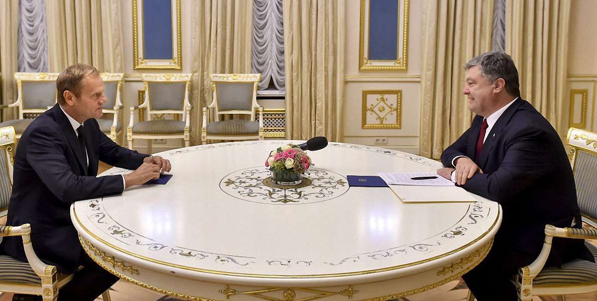 Порошенко провів переговори із президентом Європейської ради щодо ратифікації угоди Україна-ЄС