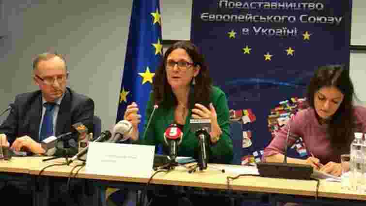 Єврокомісар з торгівлі оголосила про додаткові преференції для України
