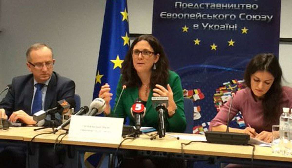 Єврокомісар з торгівлі оголосила про додаткові преференції для України