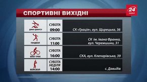 Спортивні події  на вихідних у Львові