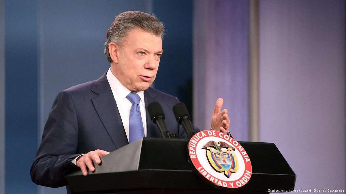 Нобелівську премію миру отримав президент Колумбії за припинення громадянської війни