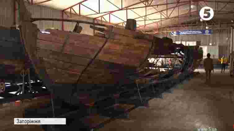 На Хортиці показали відреставровані козацькі кораблі XVIII століття