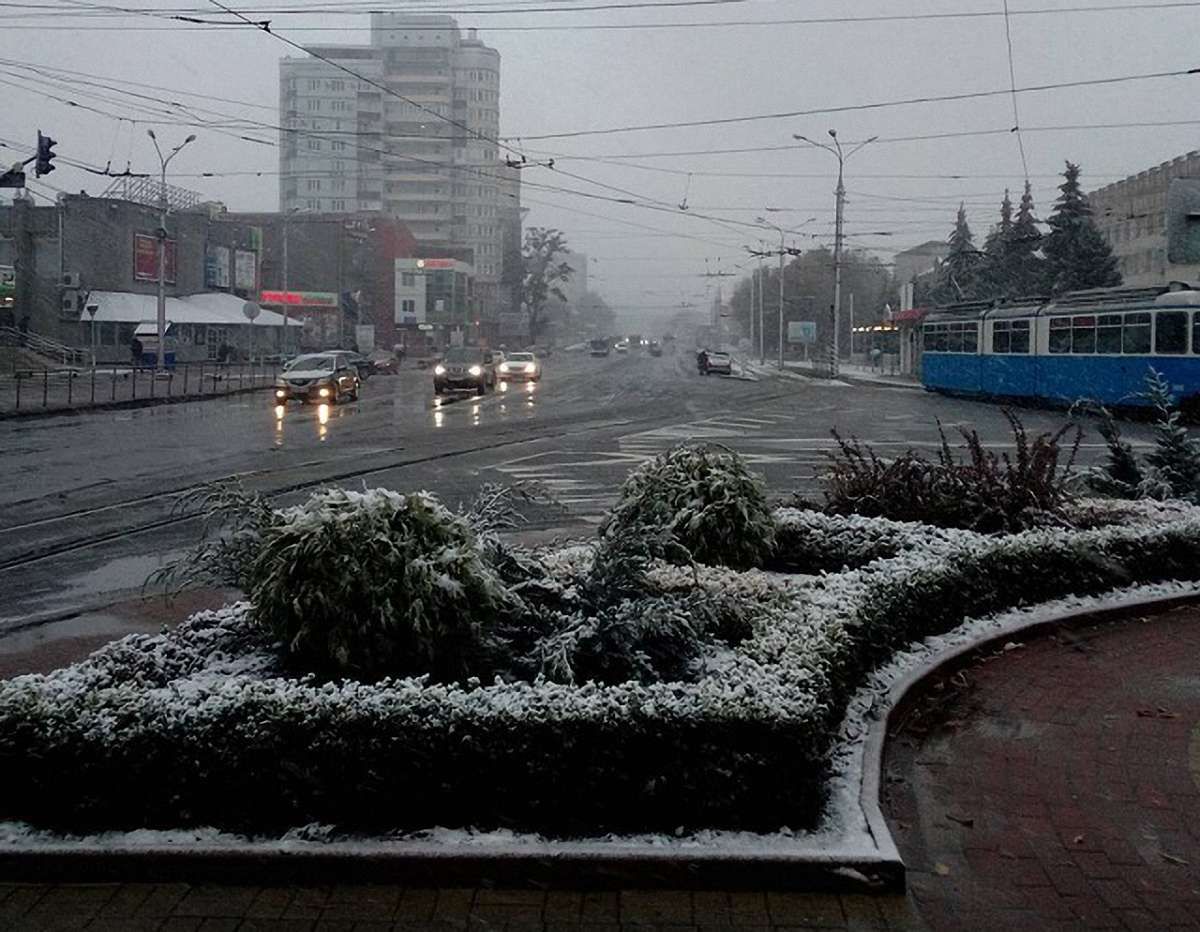 У Вінниці випав перший сніг