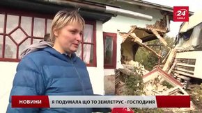 До зіткнення з хатою на трасі Київ-Чоп водій вантажівки гальмував 50 метрів