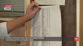 Лікарні на Львівщині не поспішають вивішувати для пацієнтів списки безкоштовних ліків