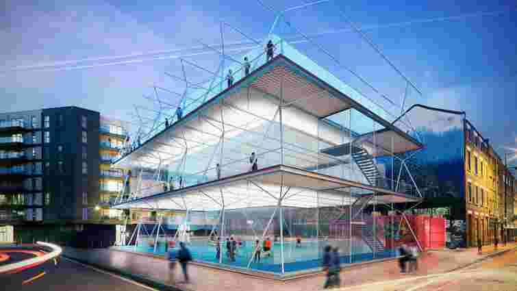Британські архітектори розробили прототип багатоповерхових мобільних футбольних майданчиків