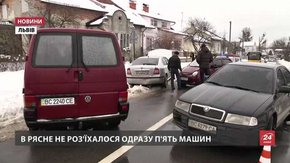Ожеледиця спричинила у Львові рекордну кількість ДТП