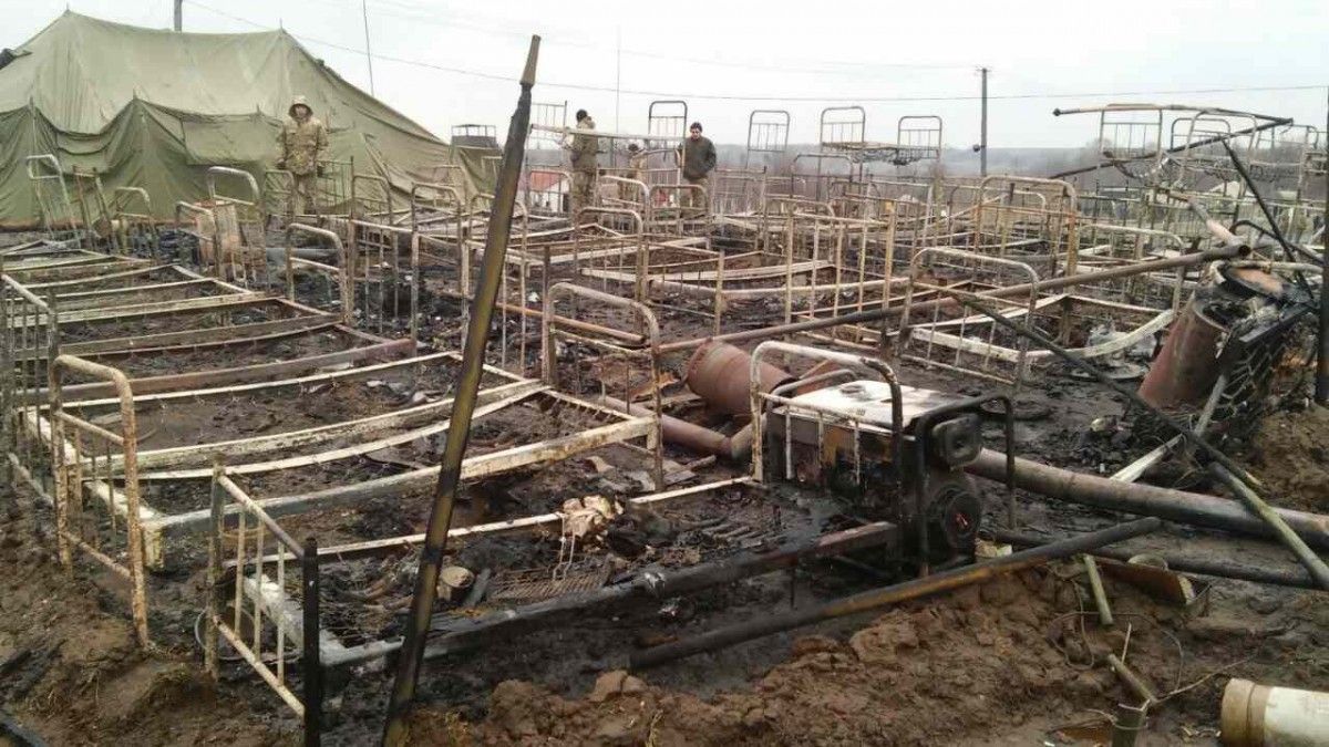 На житомирському полігоні ВДВ згоріло наметове містечко