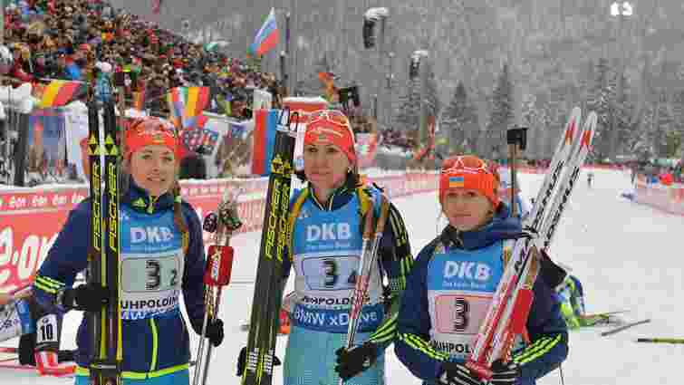 Жіноча збірна України з біатлону завоювала бронзу естафети