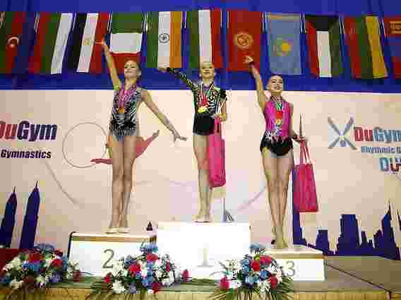 13-річна гімнастка зі Львова стала абсолютною чемпіонкою на змаганнях в ОАЕ