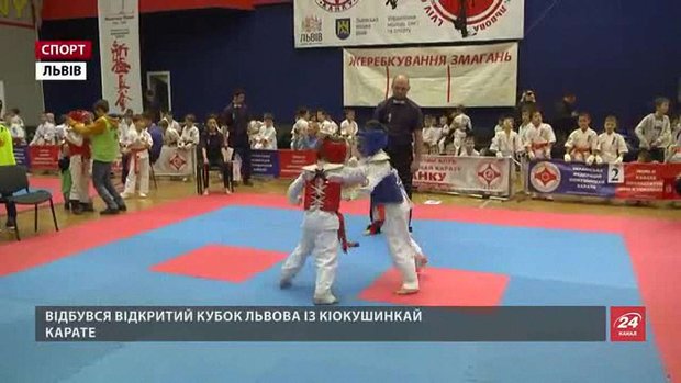 Малі каратисти проходили бойове хрещення на Відкритому кубку Львова