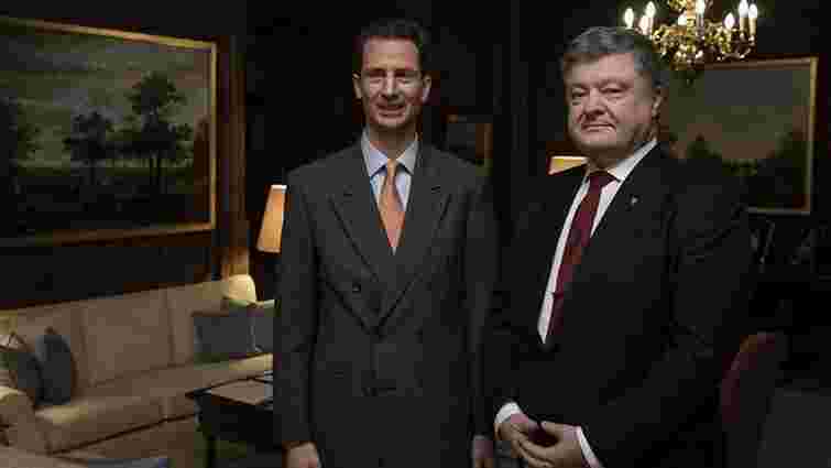 Вперше в історії двосторонніх відносин президент України зустрівся з принцом Ліхтенштейну