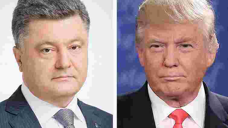 Петро Порошенко привітав Дональда Трампа з інавгурацією