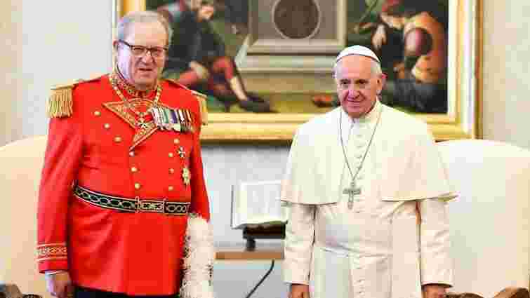 Магістр Мальтійського ордену залишив посаду через конфлікт з Папою Римським