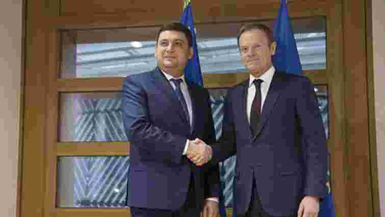 Президент ЄР зустрівся з Гройсманом і підтримав продовження санкцій проти РФ