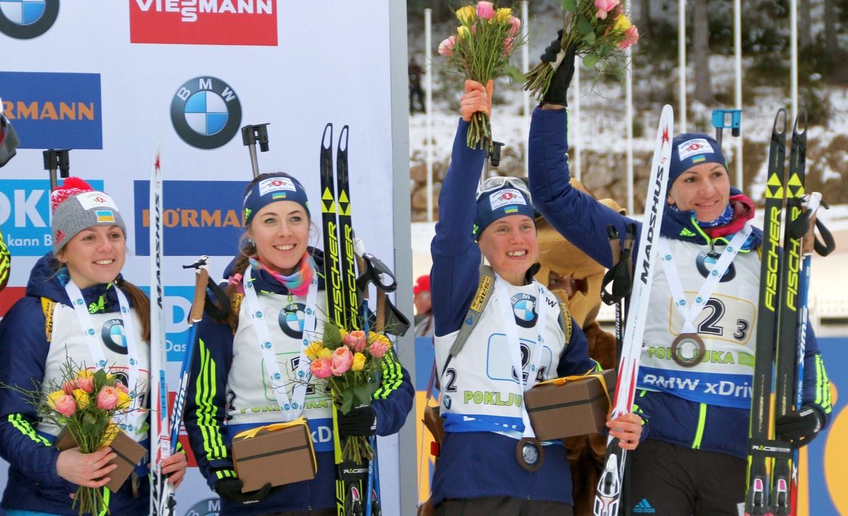 Збірна України з біатлону оголосила склад на жіночу естафету чемпіонату світу
