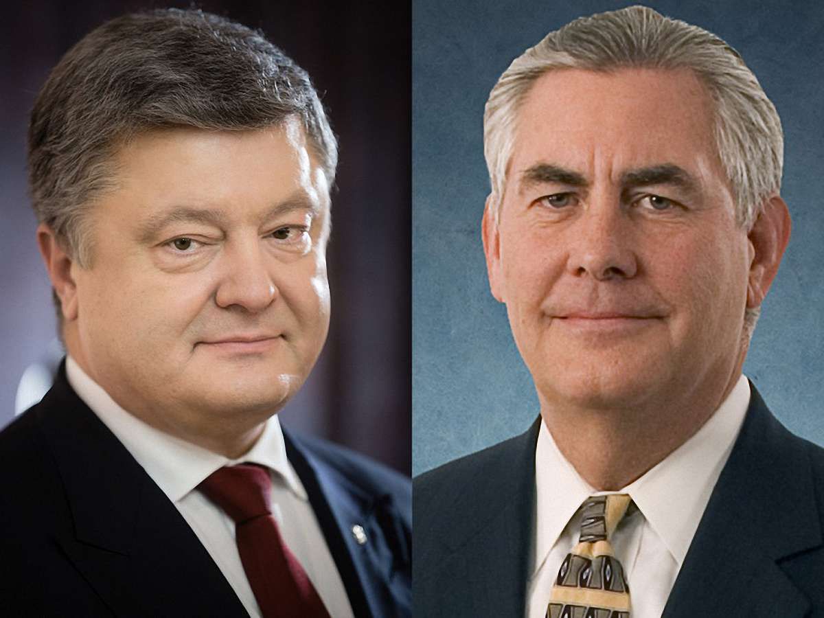 Порошенко поспілкувався з новим держсекретарем США Рексом Тіллерсоном 
