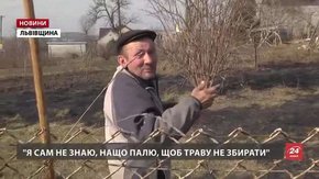 На Львівщині рятувальники за добу ліквідували 35 пожеж сухостою