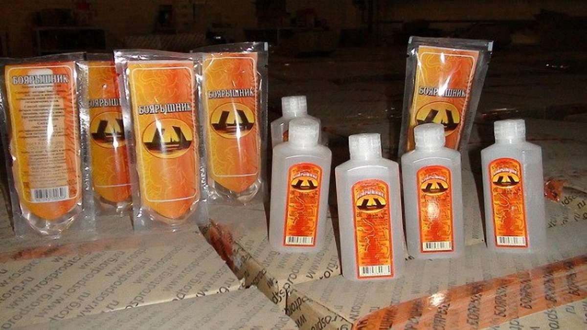У Запоріжжі СБУ вилучила 200 тис. пляшок російського «Боярышника»