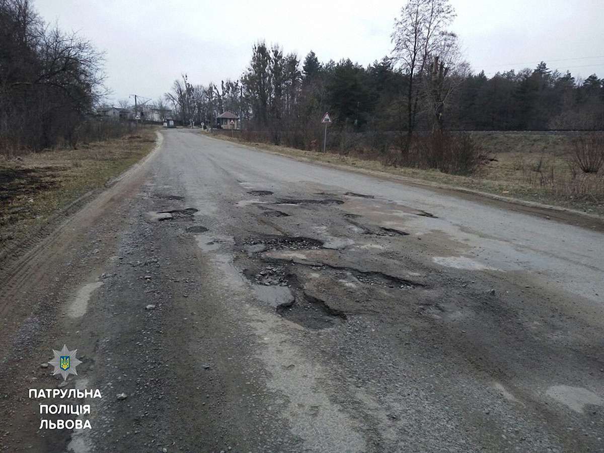 Найбільше ДТП через ями на дорогах сталися в Шевченківському районі Львова