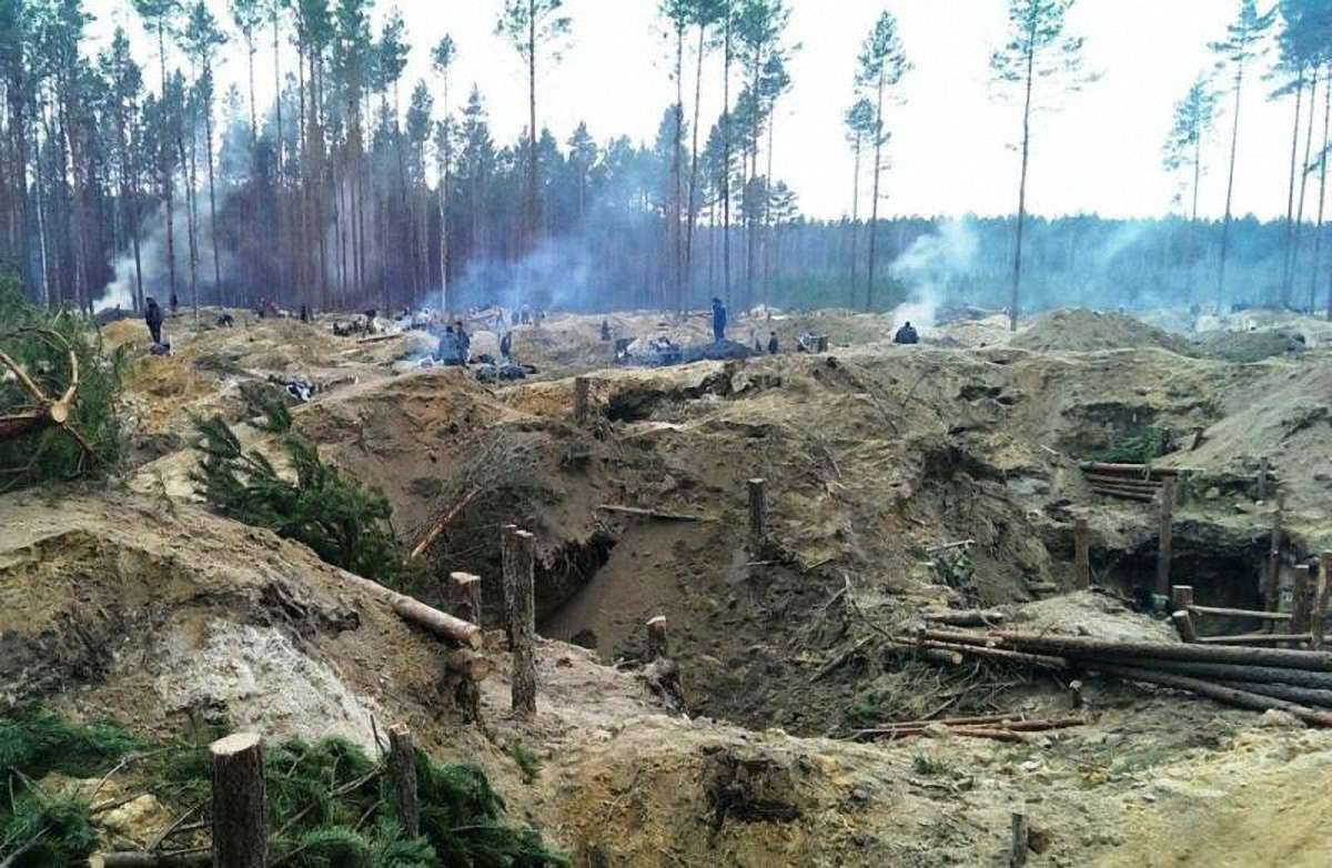На Рівненщині бурштинокопачі встановили блокпост зі шлагбаумом