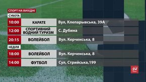 Спортивні події на вихідних у Львові