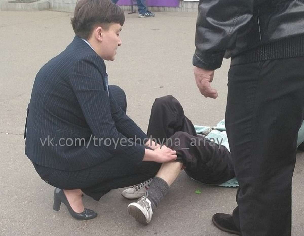Автомобіль Надії Савченко збив пенсіонерку в Києві