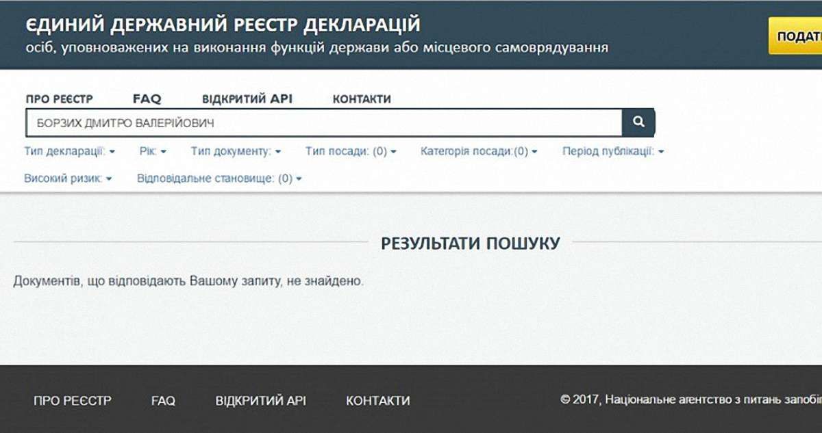 З реєстру НАЗК зникли понад 200 декларацій прокурорів