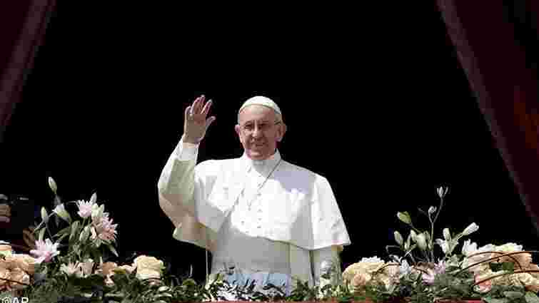 Папа Римський Франциск благословив Україну під час великодньої промови