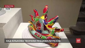 Паризький гуцул Тарас Григорук і львівський галичанин Віктор Проданчук відкрили виставку