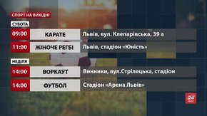 Спортивні події на вихідних у Львові