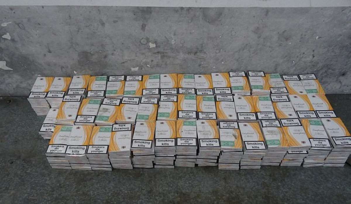 У Шегинях прикордонники попередили контрабанду 3,5 тис. пачок сигарет