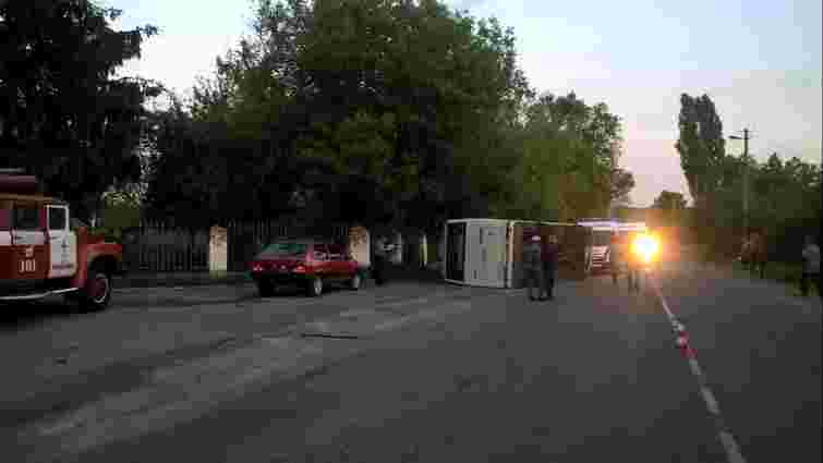 П'ять пасажирів госпіталізували внаслідок ДТП рейсового автобуса на Черкащині