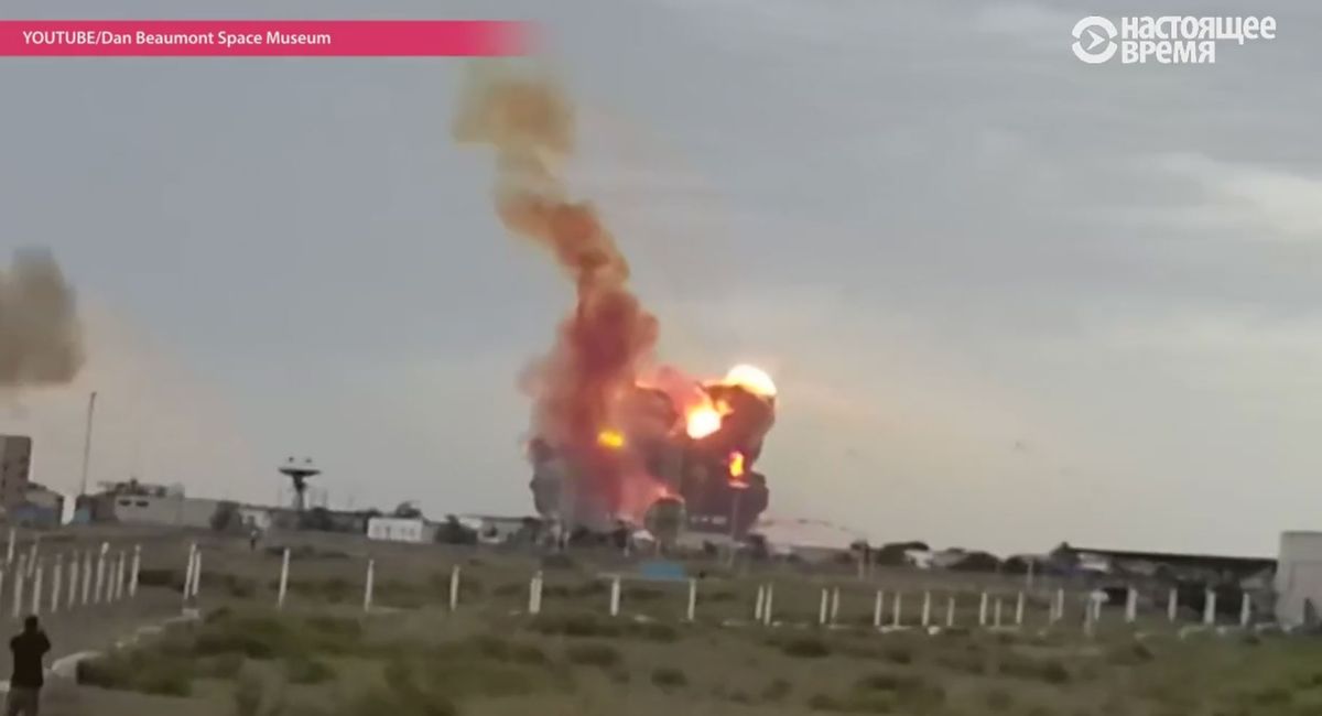 У пожежі після падіння російської ракети «Союз» в Казахстані постраждали люди