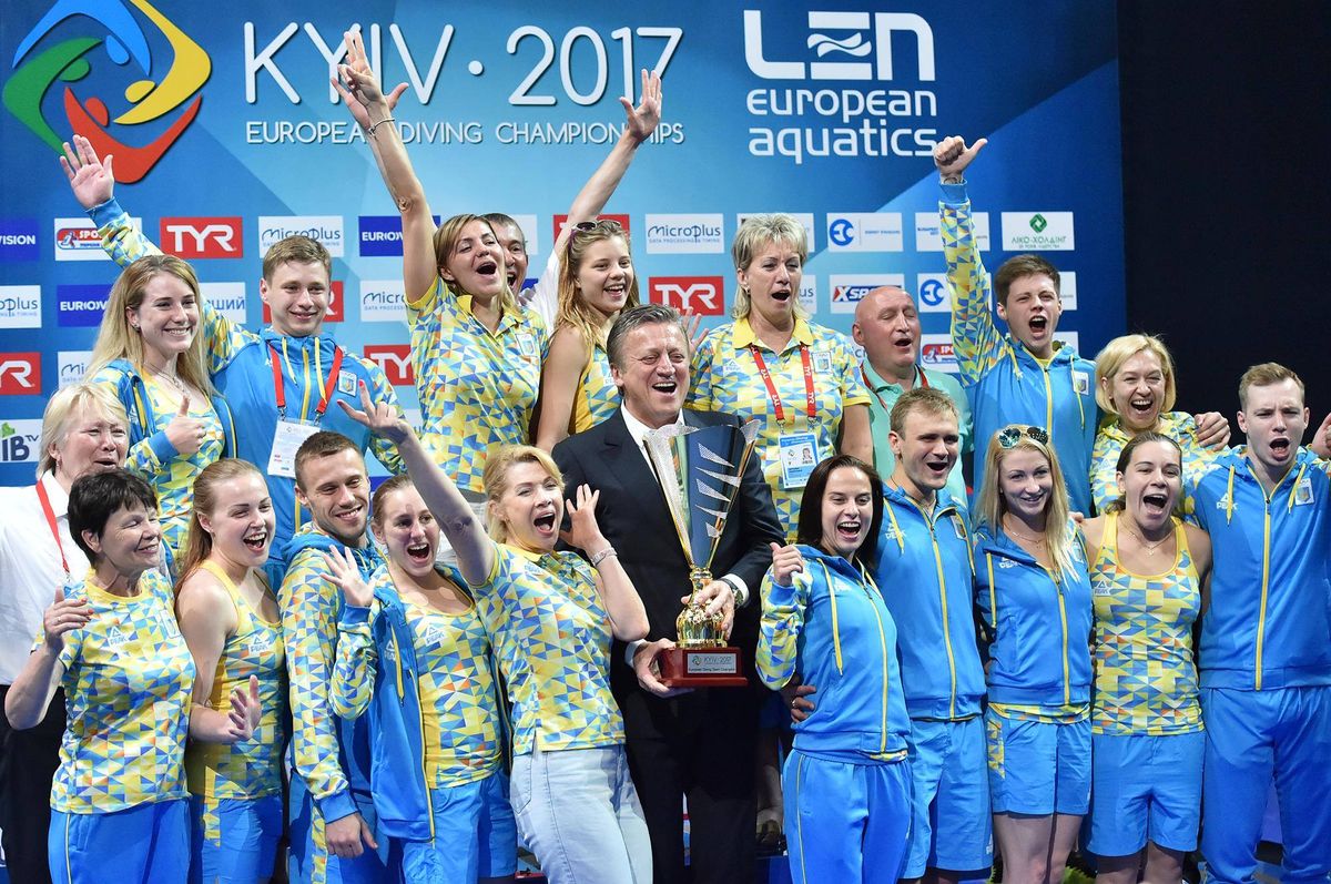 Україна виграла командний залік чемпіонату Європи зі стрибків у воду в Києві