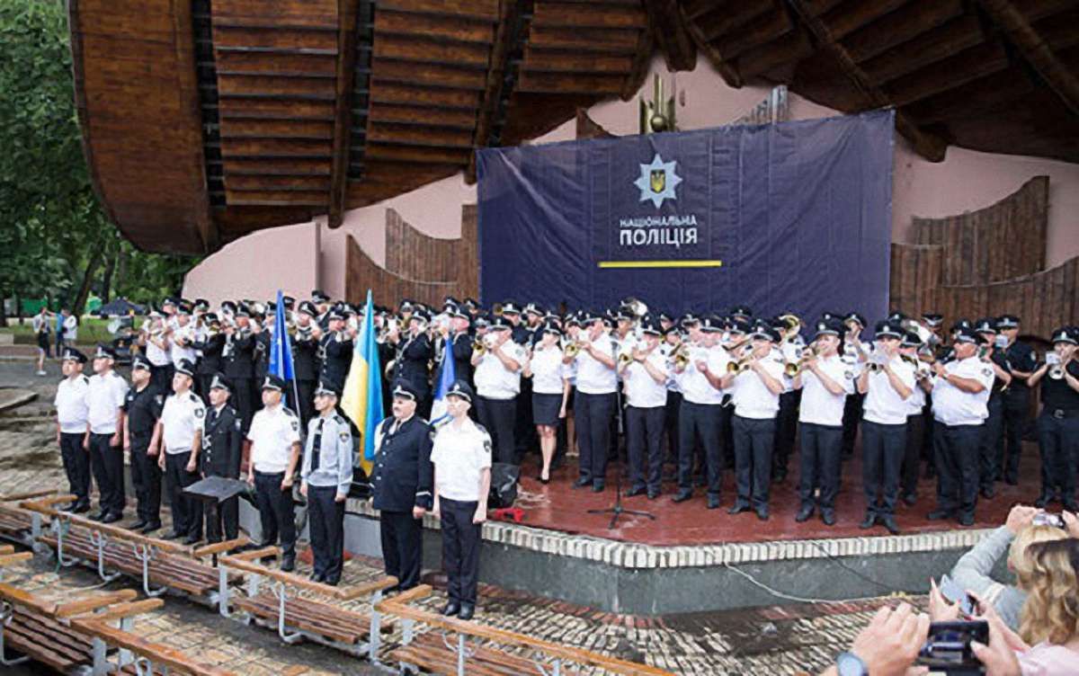 Оркестри Нацполіції встановили рекорд України з виконання Гімну Євросоюзу