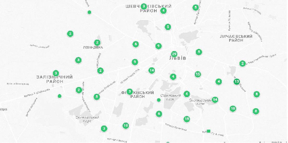 У Львові розробили інтерактивну карту пунктів прийому вторсировини