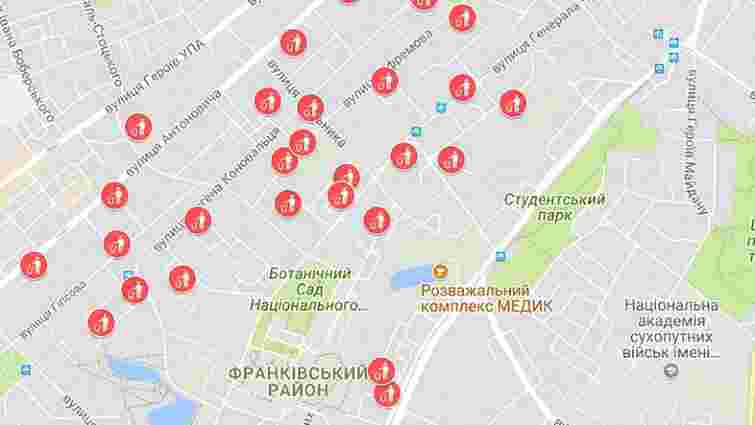 Онлайн-мапа переповнених сміттєвих майданчиків у Львові. 6 липня