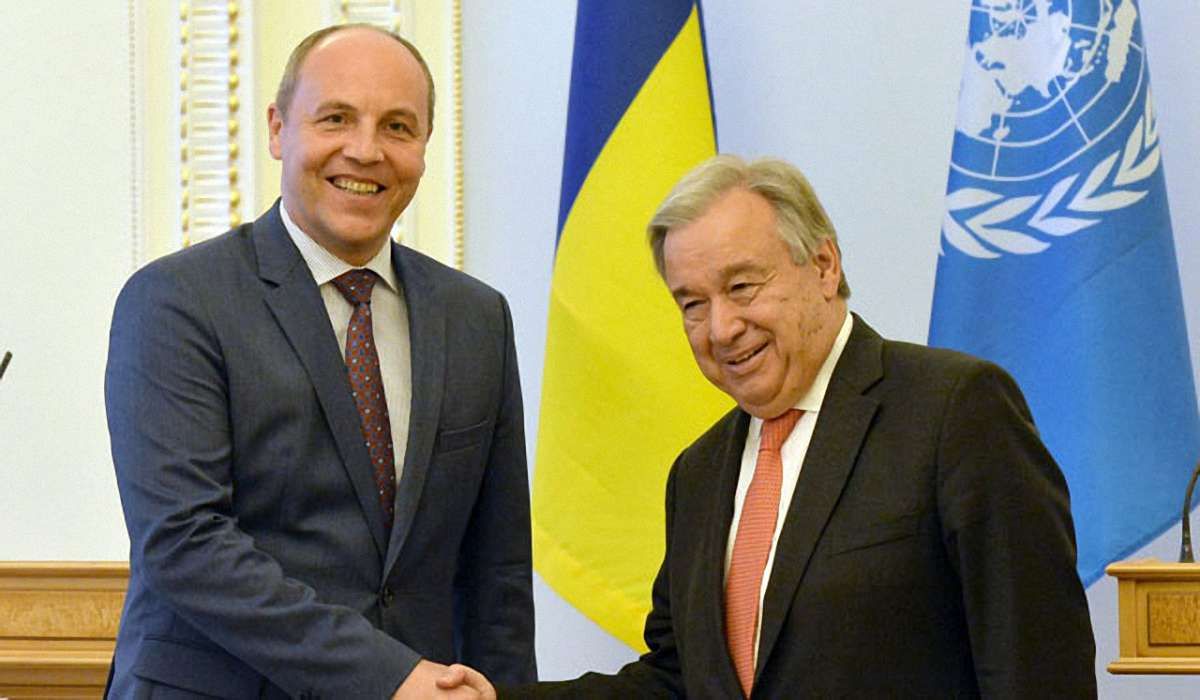 Парубій закликав генсека ООН позбавити Росію права вето на Раді безпеки