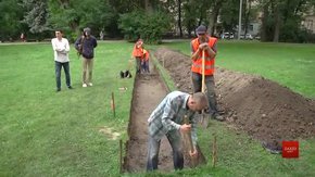 Археологи з'ясовують, чи потрібні повномасштабні розкопки біля ЛНУ ім. І. Франка