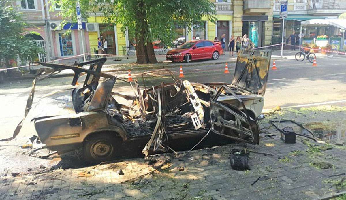 СБУ затримала диверсантів, які підірвали автомобіль в центрі Одеси