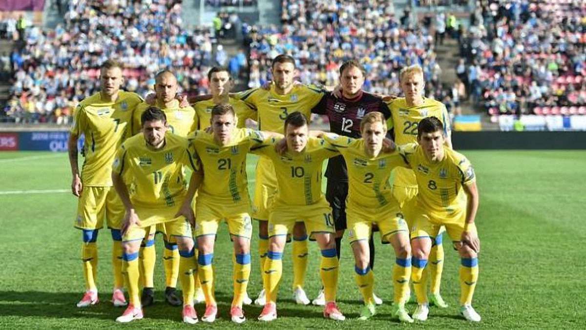 Збірна України втратила дві позиції у рейтингу ФІФА
