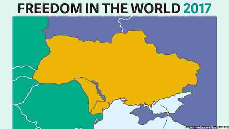 Freedom House прокоментувала появу карти України без Криму в своєму звіті