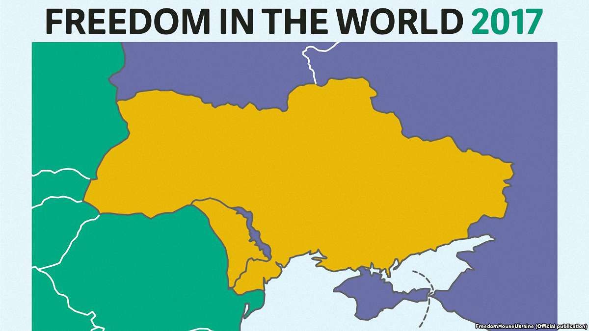 Freedom House прокоментувала появу карти України без Криму в своєму звіті