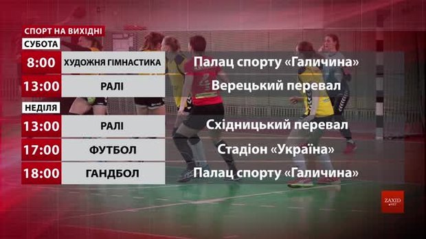 Спортивні події на вихідних у Львові