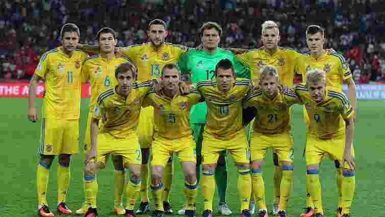 Збірна України піднялася на три позиції в оновленому рейтингу ФІФА