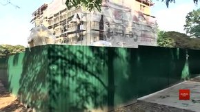 Забудовник знову встановив паркан на скандальному будівництві у Парку культури