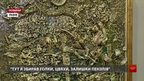 Мистецькі консерви із побутових речей створює художник Олег Давиденко