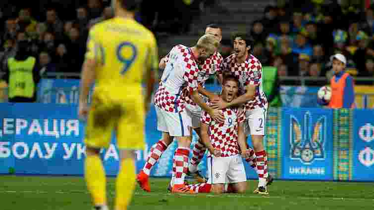 Збірна України програла Хорватії і не їде на чемпіонат світу до Росії