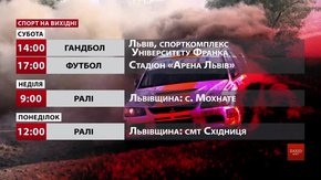Спортивні події на вихідних у Львові